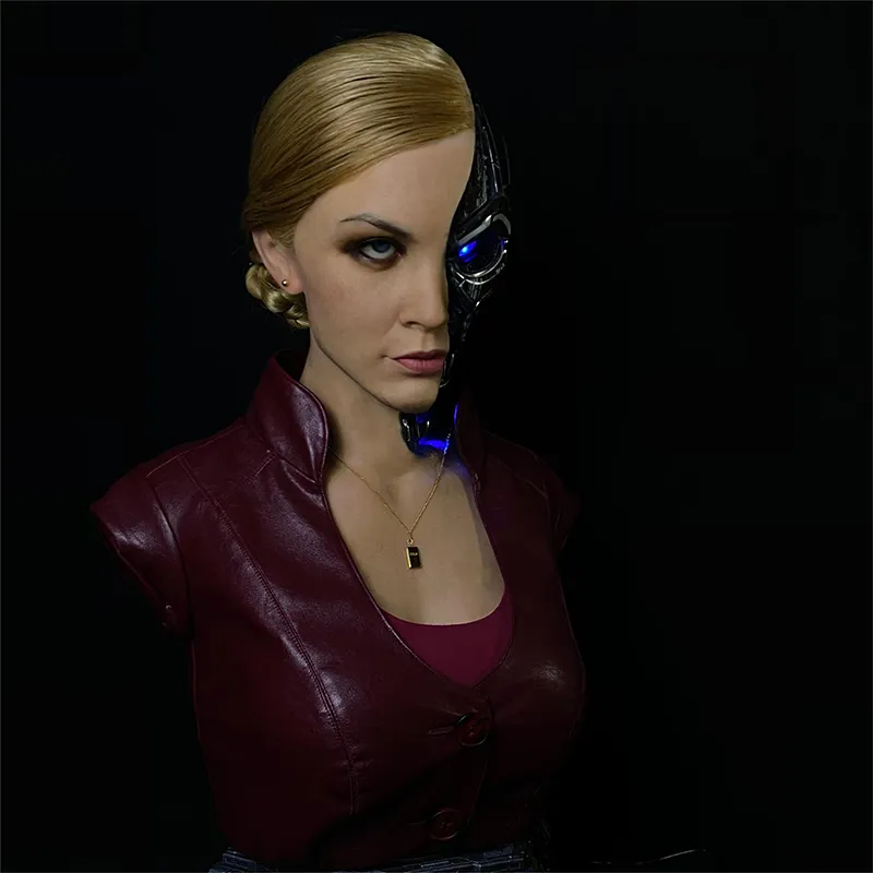Realistic Human Replica Bust